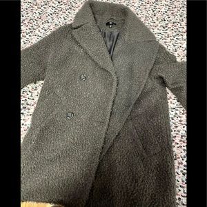 Boucle Oversized Grey Coat